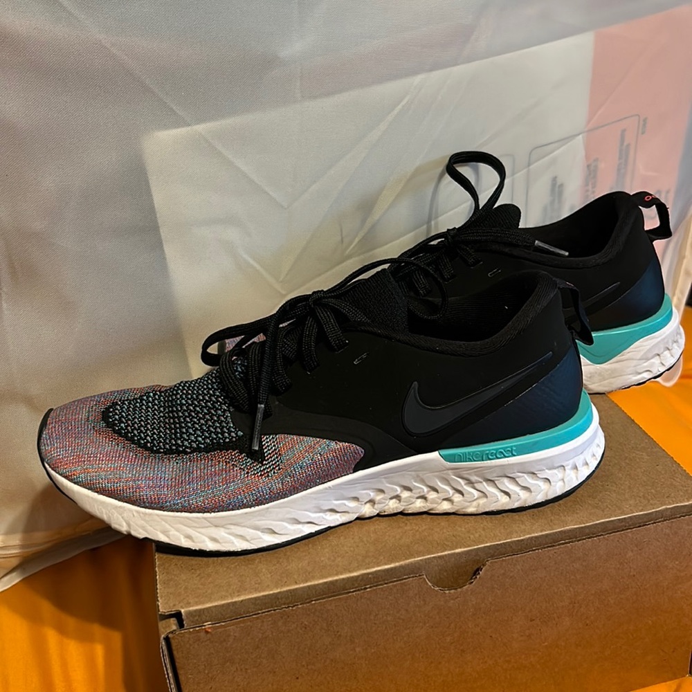 Nike Odyssey React 2 Flyknit Black Jade Women’s Running Shoes